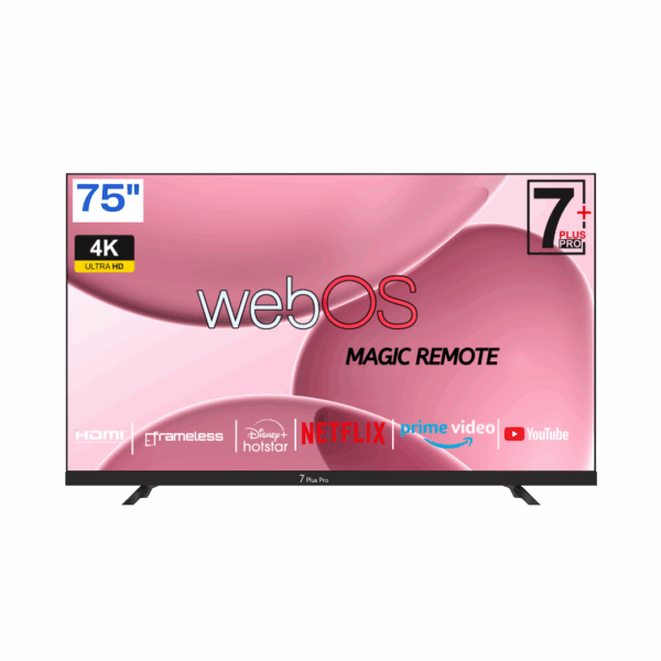 7 Plus Pro 164 cm (75 inches) WebOS series 4K Ready Smart LED TV 7P-7503