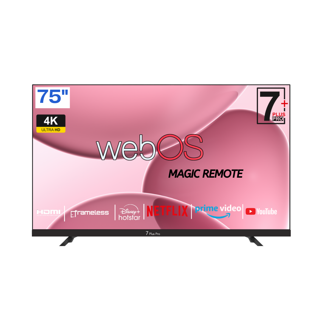 7 Plus Pro 164 cm (75 inches) WebOS series 4K Ready Smart LED TV 7P-7503