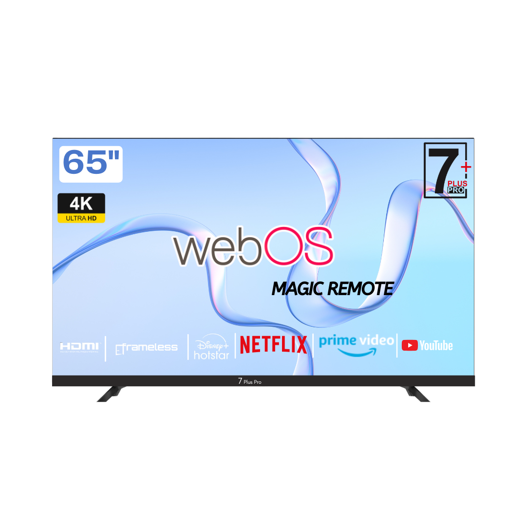 7 Plus Pro 164 cm (65 inches) WebOS series 4K Ready Smart LED TV 7P-6504